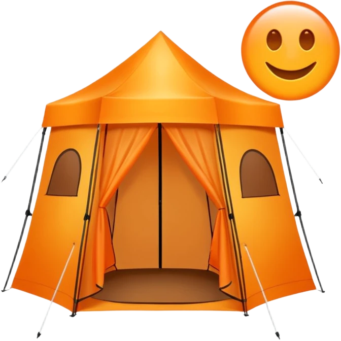 spray tan tent emoji