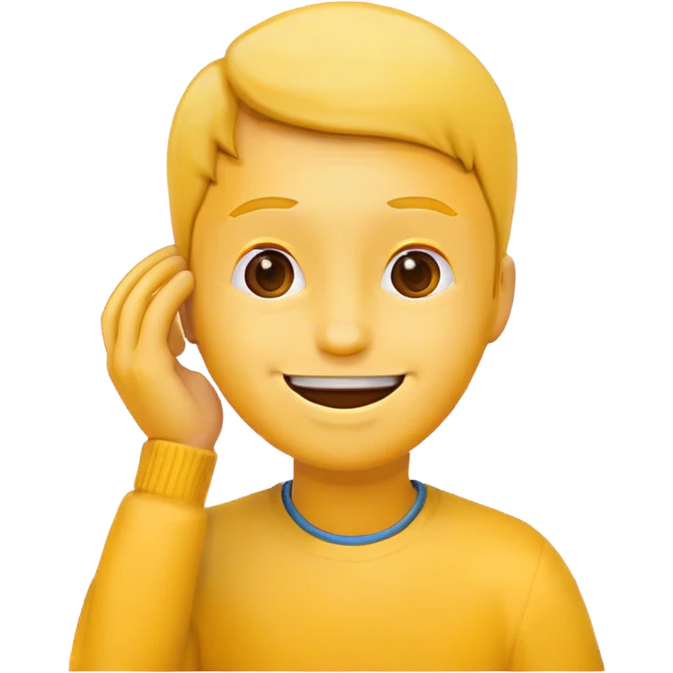 an emoji with his hand on his neck emoji