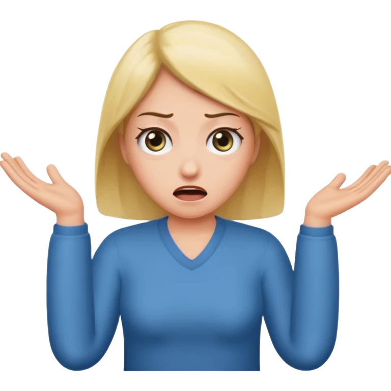 Rolling eyes and shrugging emoji