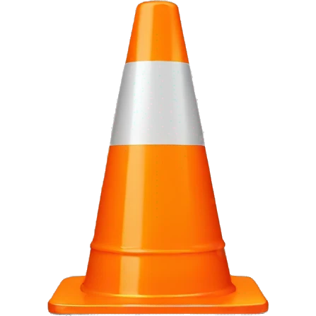 traffic cone emoji