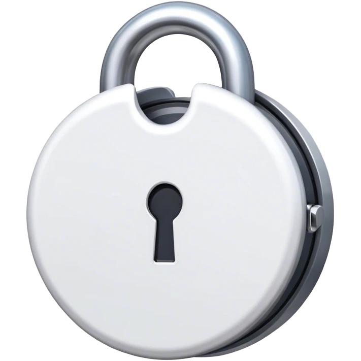 white lock emoji