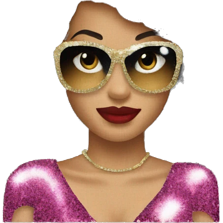dj Crusher Glitzer Schriftzug emoji