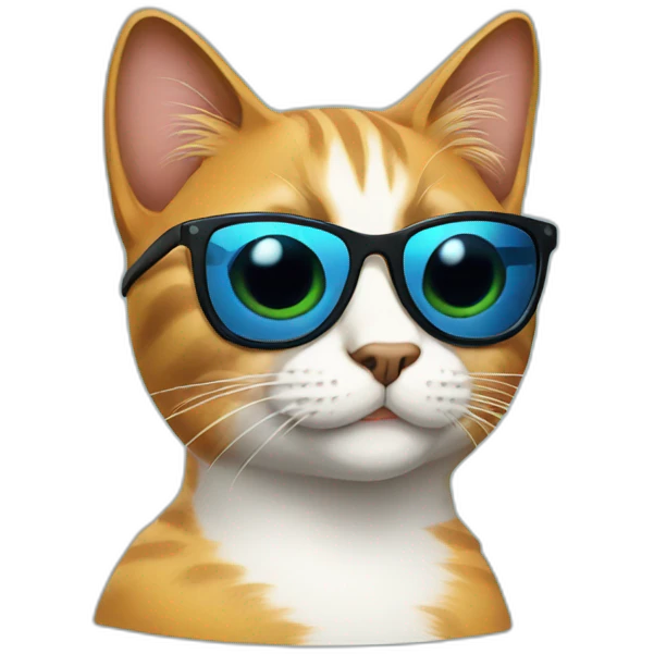 Cat with sunglasses emoji