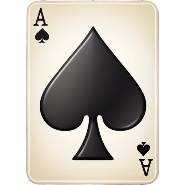 Ace of Spades for stage magic emoji