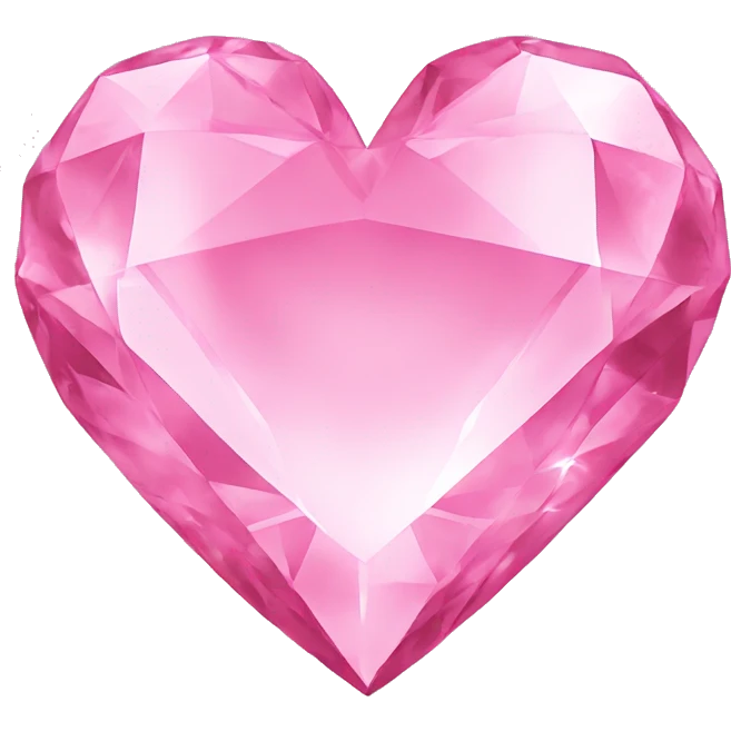 Diamond pink heart emoji