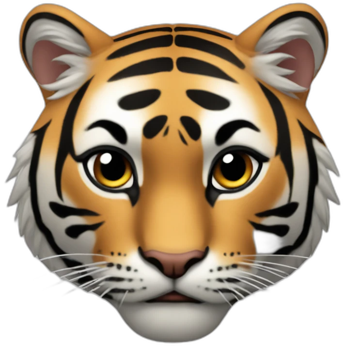 Tigre tenant une épée emoji
