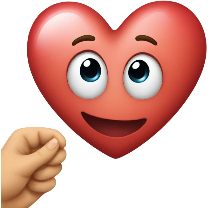 Heart hugging itself  emoji
