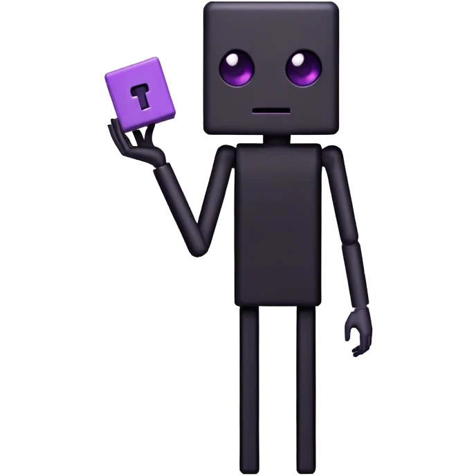 Minecraft Enderman emoji