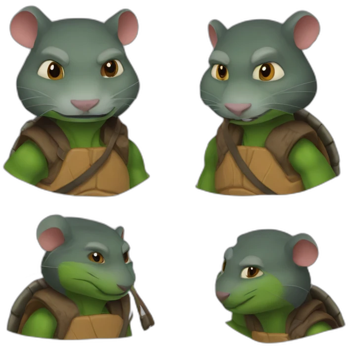 splinter the rat ninja turtles emoji