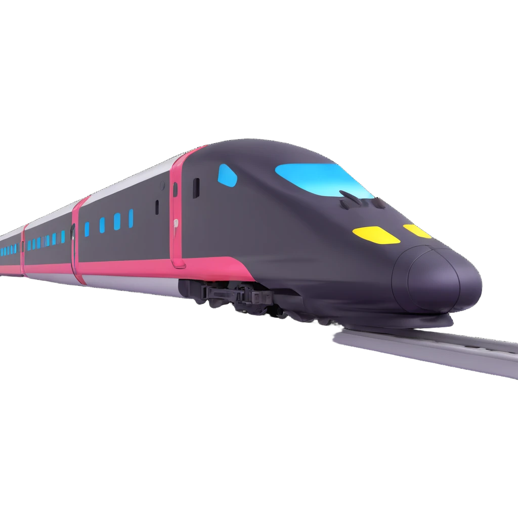 high speed bullet train emoji