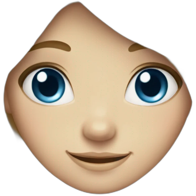 A whale as a staffed animal with a blonde girl blue eyes and blond hair emoji