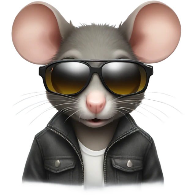 Rat wearing sunglasses  emoji