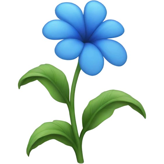 Blue flower emoji