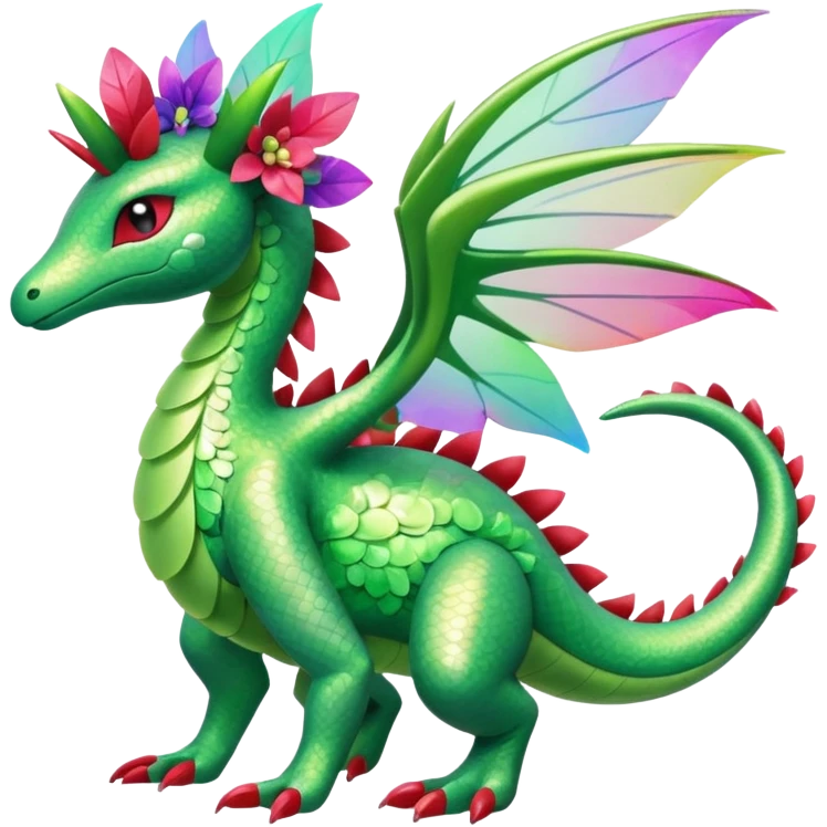 Shiny Exotic Flygon-Shaymin-Meganium-Hybrid-Creature emoji