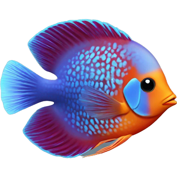 discus pigeon fish emoji