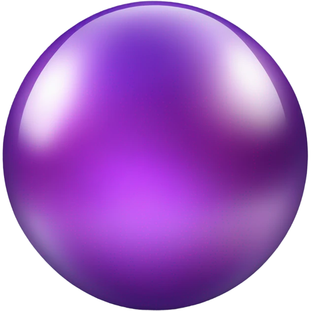 fortune ball in purple and blur shades emoji