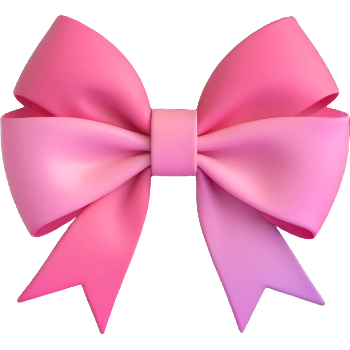 emoji style pink bow with gothic effect, pastel pink to black gradient,, remove background emoji