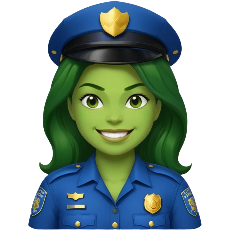 police she hulk emoji