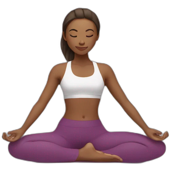 yoga girl emoji