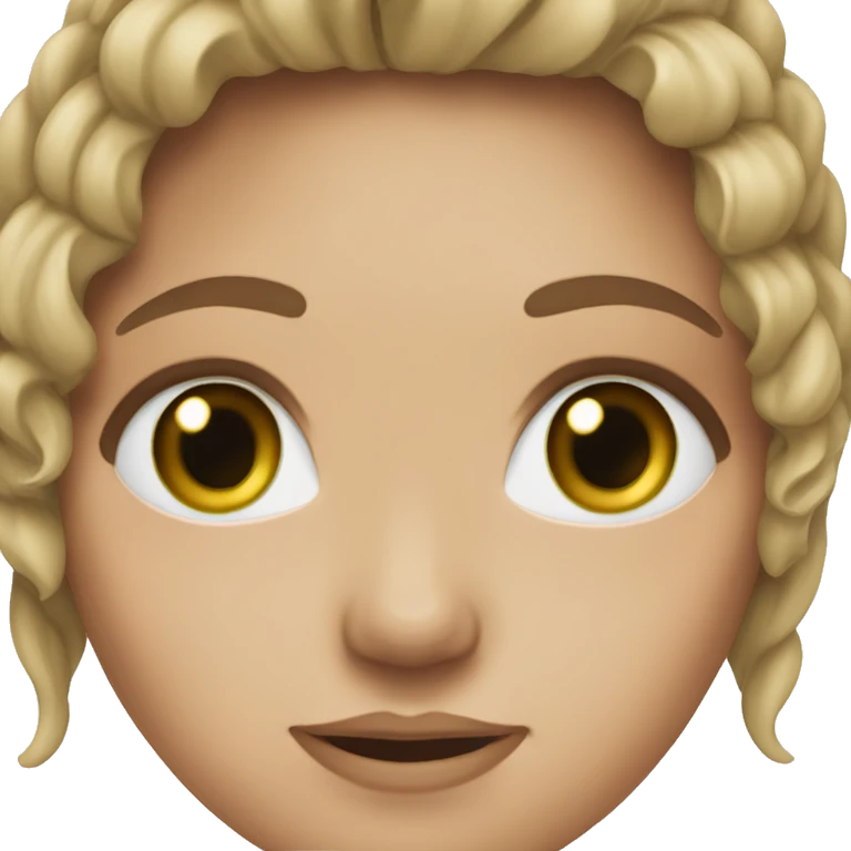white women whit frekles green eyes brown hair  emoji