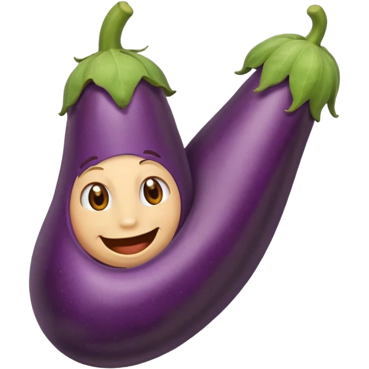 A 👣 that has 😃,🍆 in it emoji