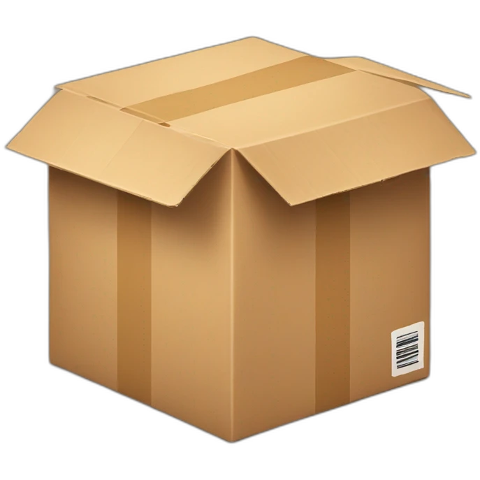 A package box with the word attention written on it emoji
