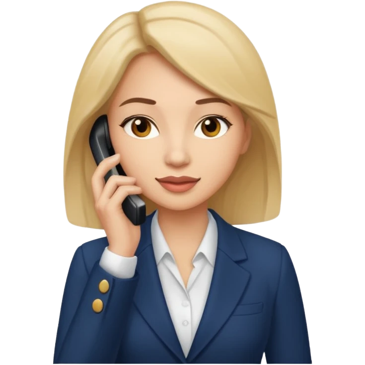 business woman talking on the mobile phone emoji