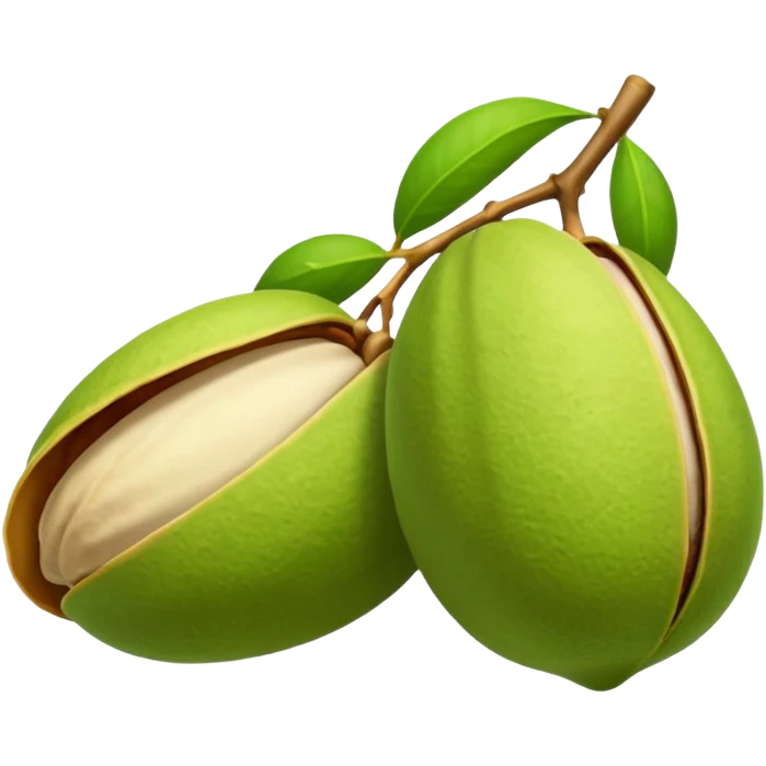 pistachio with shall emoji
