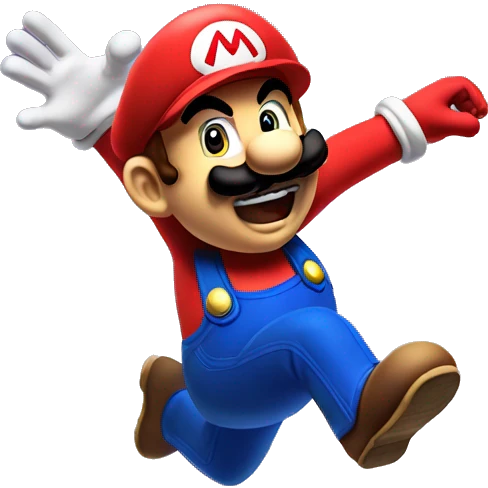 Mario jump wake up  emoji