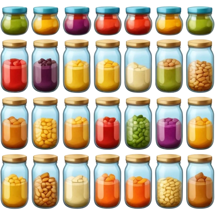 Foods in Jars emoji