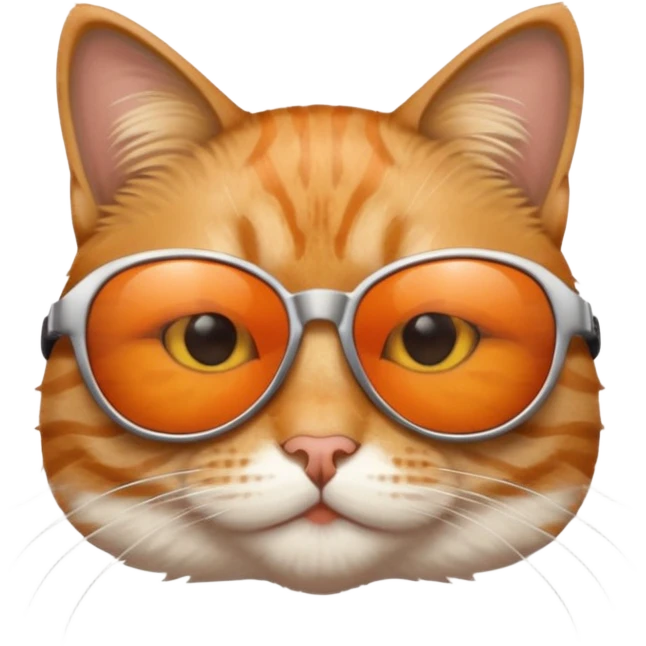 Cat wearing sunglasses emoji