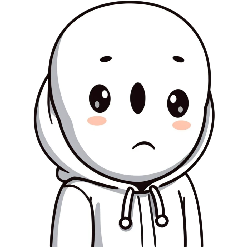 sad character with tear waving farewell emoji