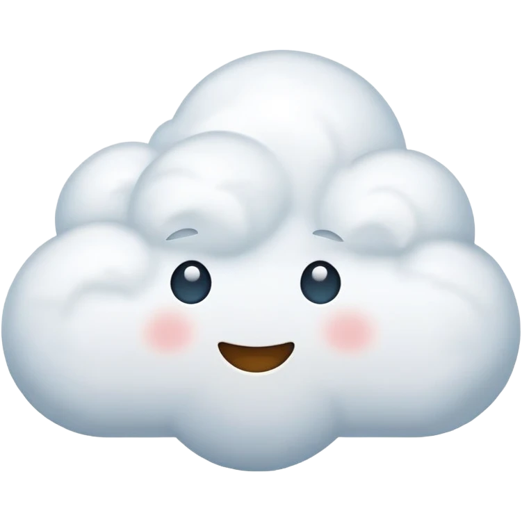 Emoji de nuvem emoji
