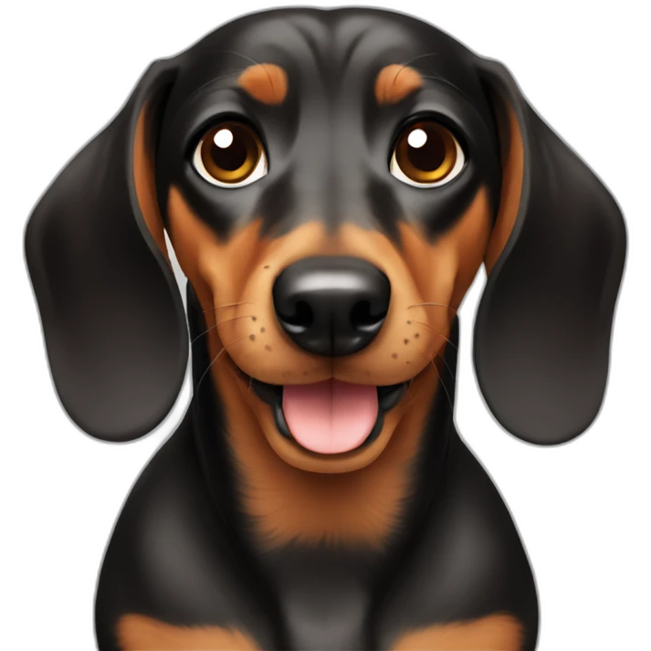 Dachshund cute emoji