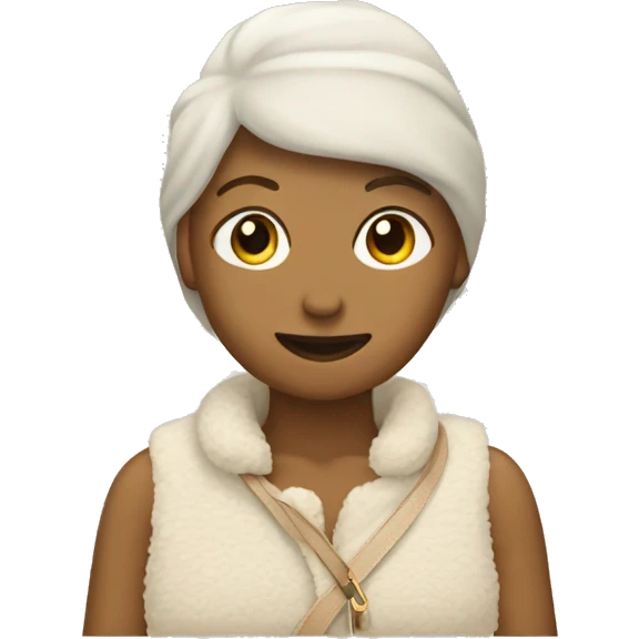 beige sherpa purse emoji
