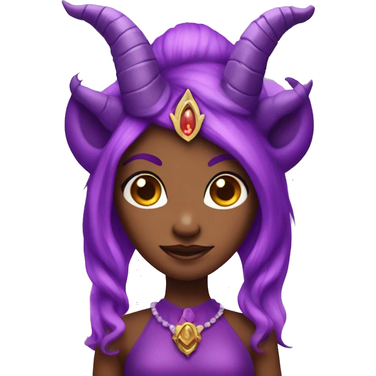 purple devil princess with tiara between horns emoji