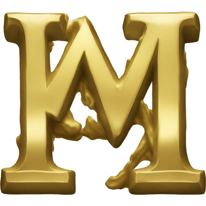 The letter MVP written in gold emoji