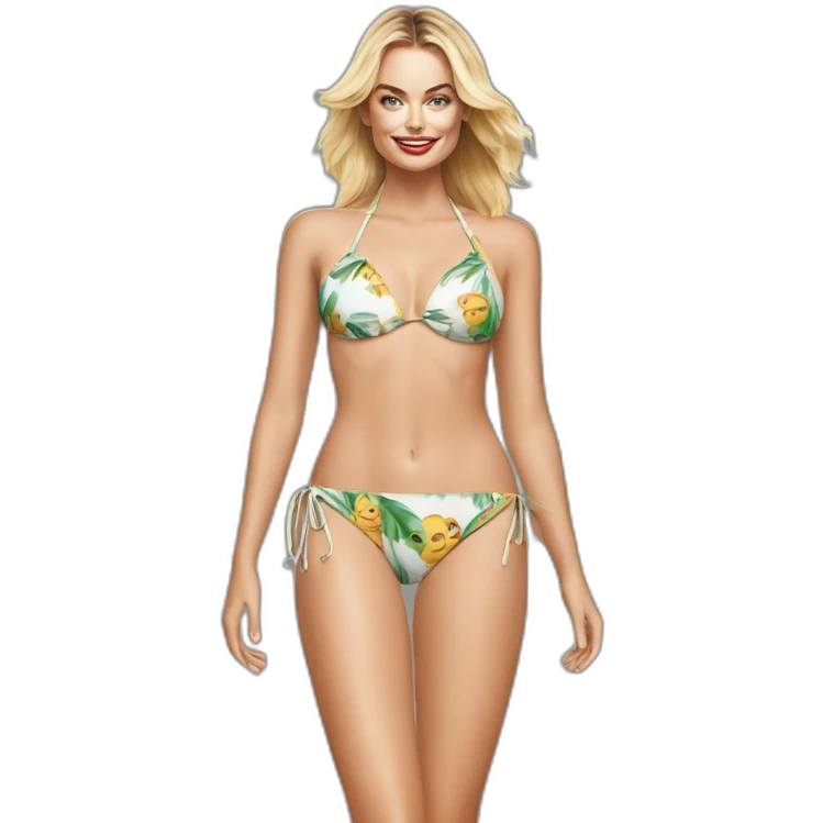 Margot robbie bikini emoji
