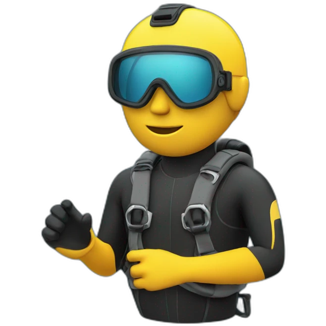 Swimming Scuba diver emoji
