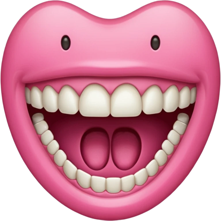 Stretching a mouth open emoji