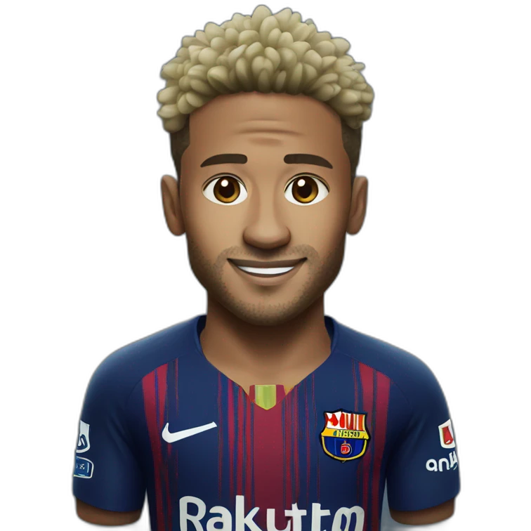 Neymar realistic football player emoji
