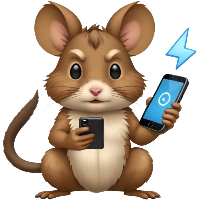 Degu playing brawlstars emoji