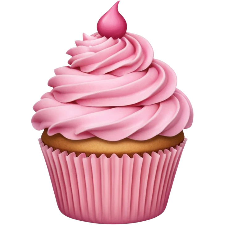 realistic, detailed rococo cupcake emoji