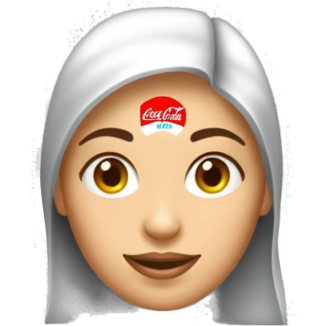 Un bouteille de coca cola sur un femme  emoji