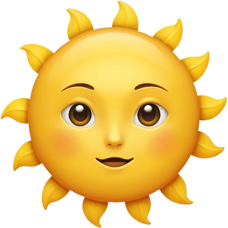 an expressionless sun emoji emoji