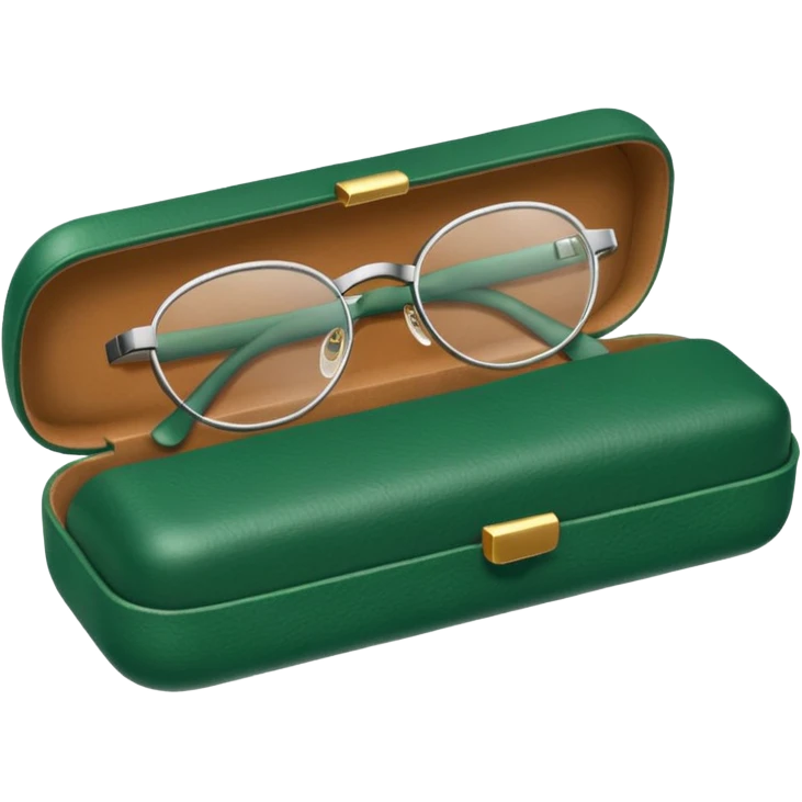 green glasses case emoji