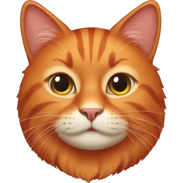 red cat emoji