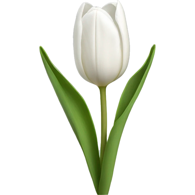 white tulips  emoji