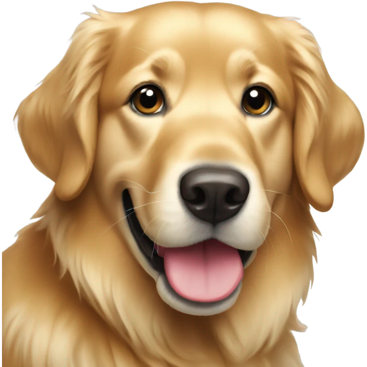 Christmas golden retriever  emoji