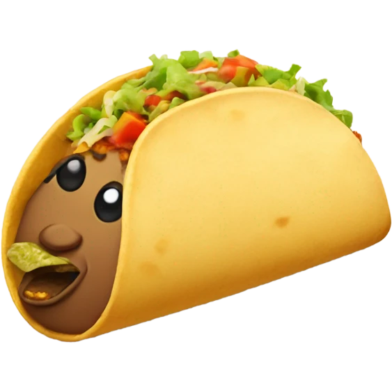 Taco with a blunt emoji